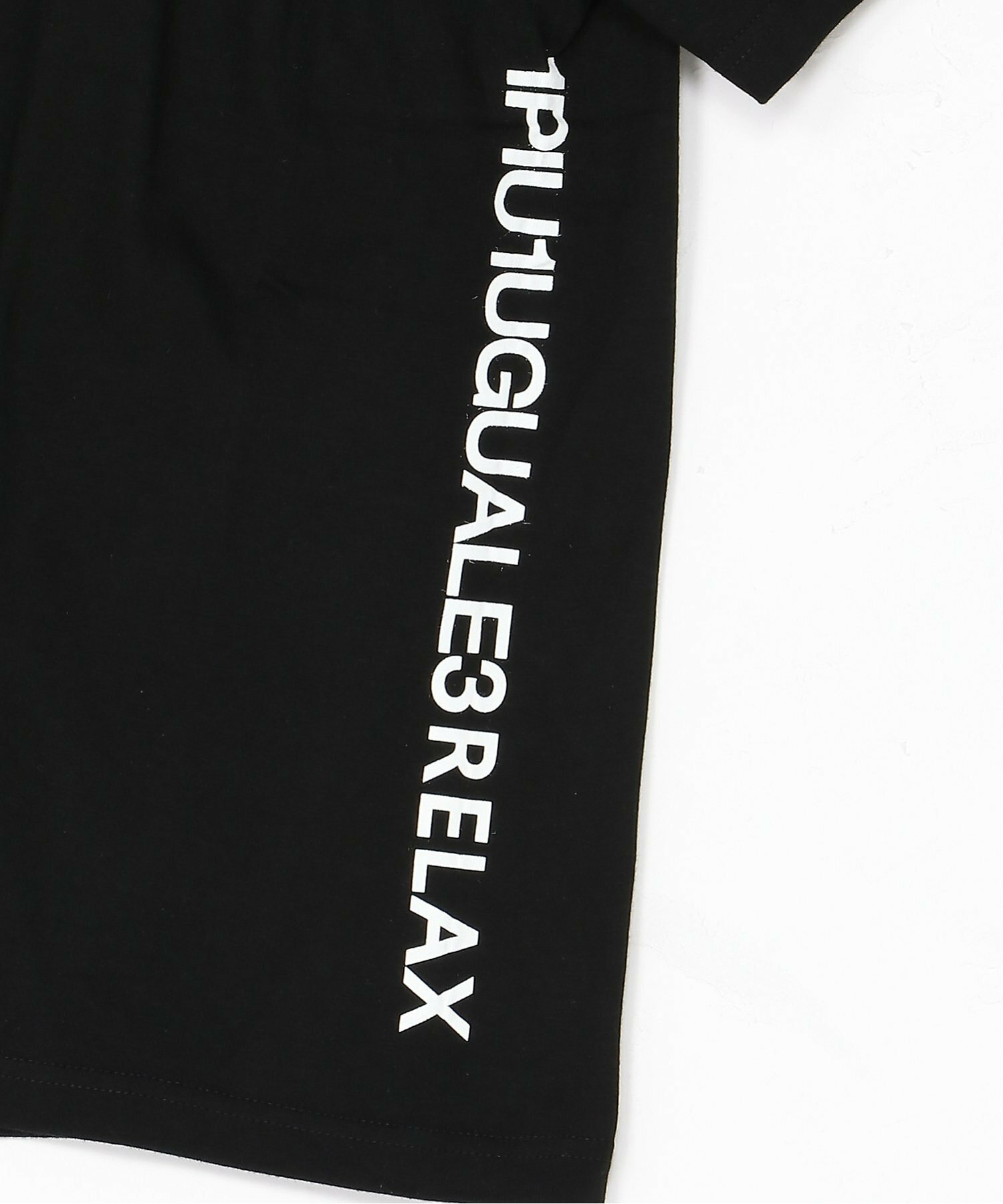 1PIU1UGUALE3 RELAX/(K)UST-22096W Kids & Junior サイドロゴプリントTシャツ